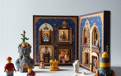 Calendrier de l'Avent en briques de type château médiéval