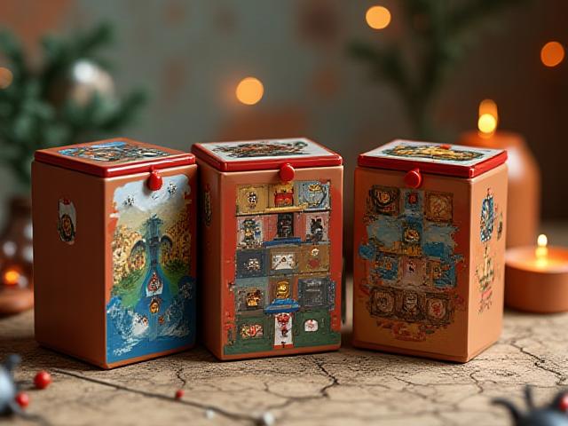 Trois calendriers de l'Avent combinés dans un pack festif