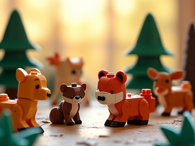 Aventure Animale de l'Avent, un calendrier avec des animaux de la forêt à construire