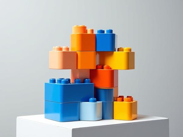 Calendrier de l'Avent Objet d'Art Abstrait en briques
