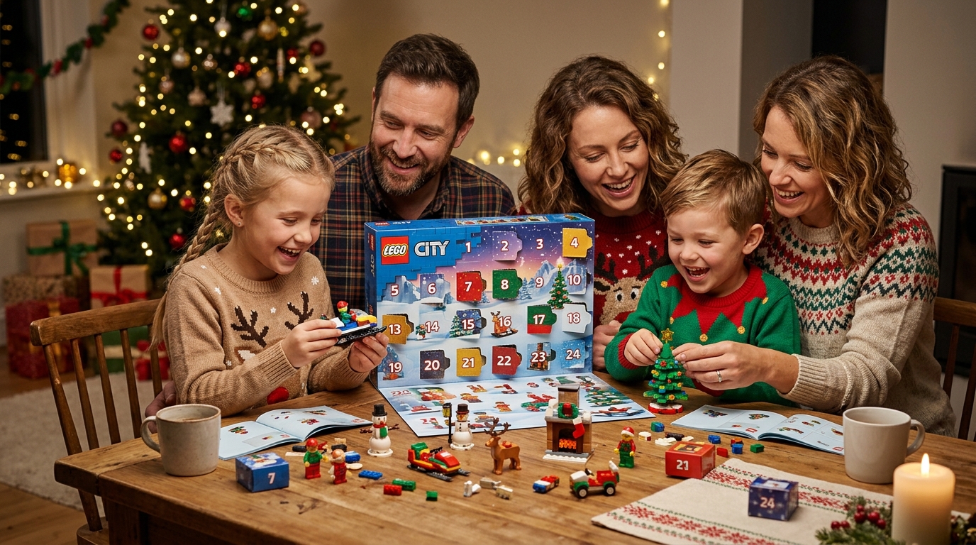Calendrier de l'Avent en briques pour enfants et familles